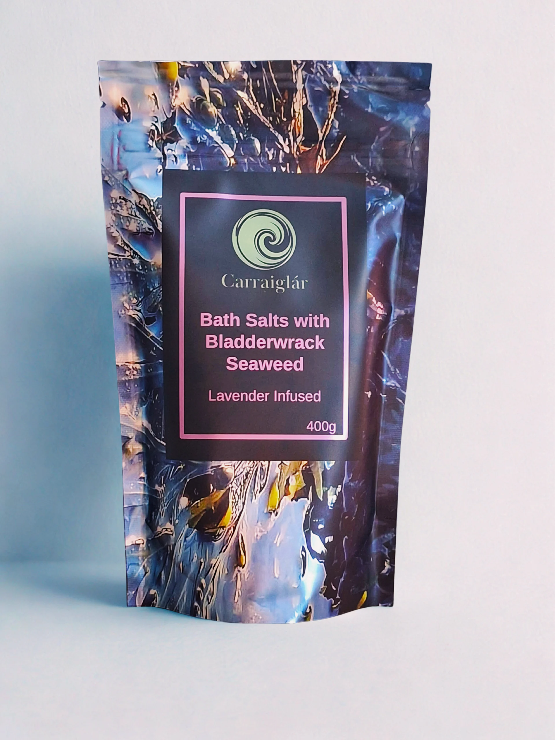 Bath Salts with Bladderwrack Seaweed - Lavender Infused (400g) {{brizy_dc_image_alt entityId=